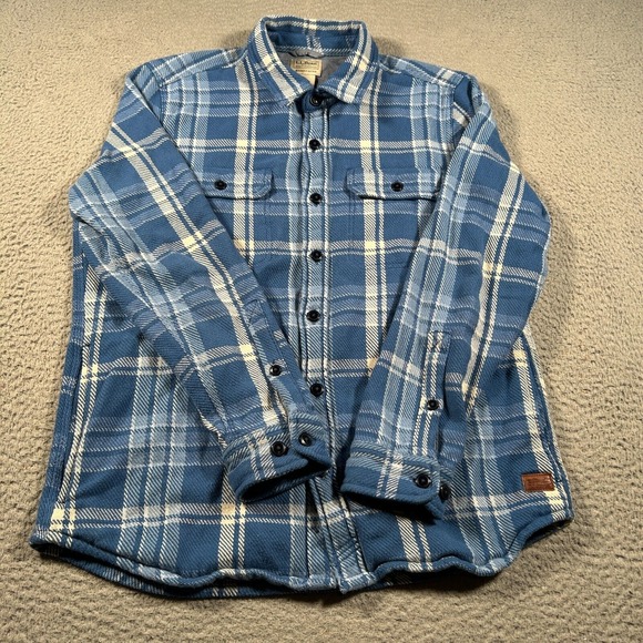 L.L. Bean Other - L.L. Bean Blue and White Plaid Casual Button-Down Shirt